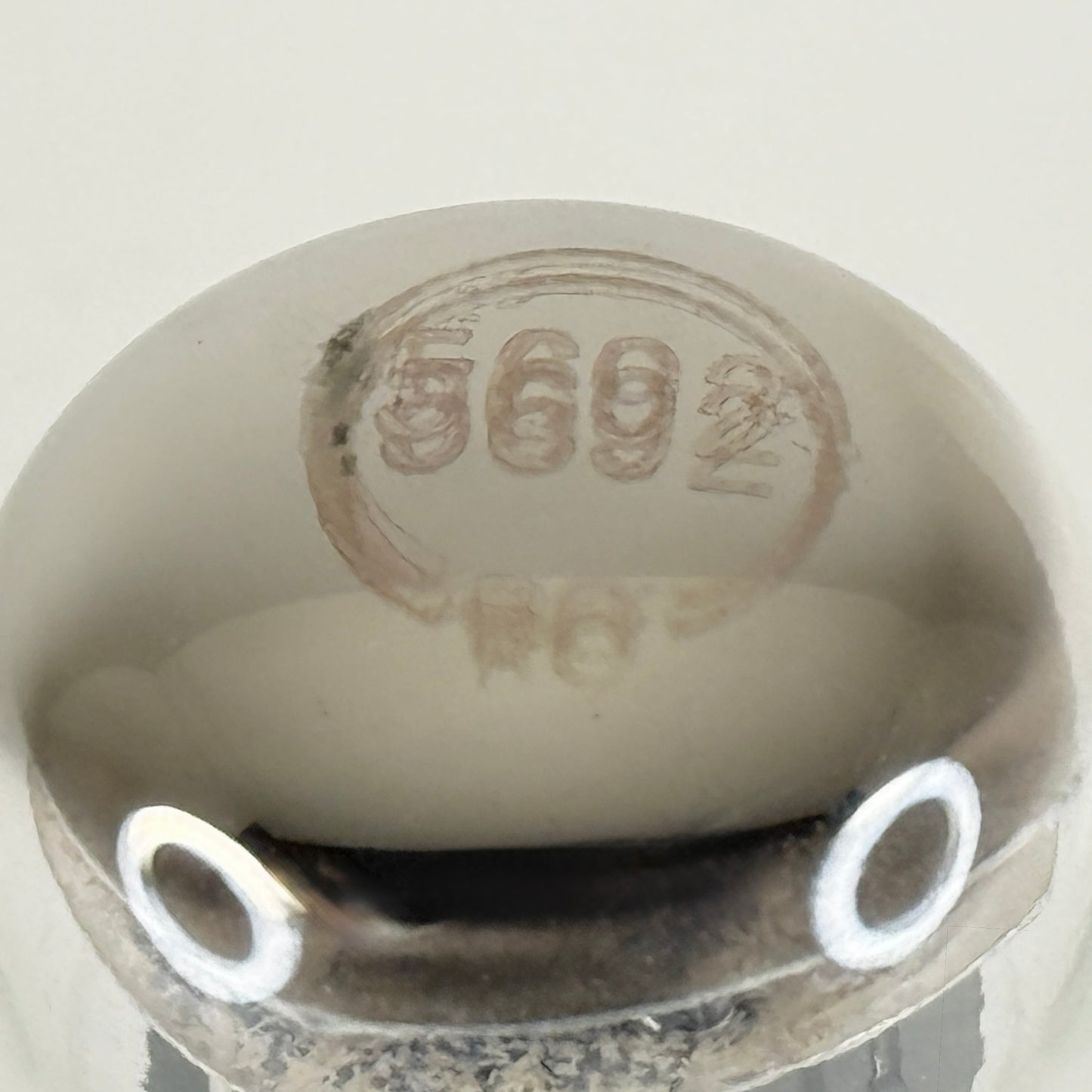 (1) Tested CBS JAN CHY 5692 Tube 6SN7 Triple Mica Reinforced Rods Dual getters
