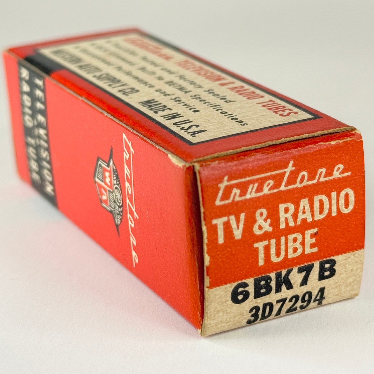 (1) Tested Truetone 6BK7B Tube and Box Code 6213 6BK7 B Twin Triode Tube (a)