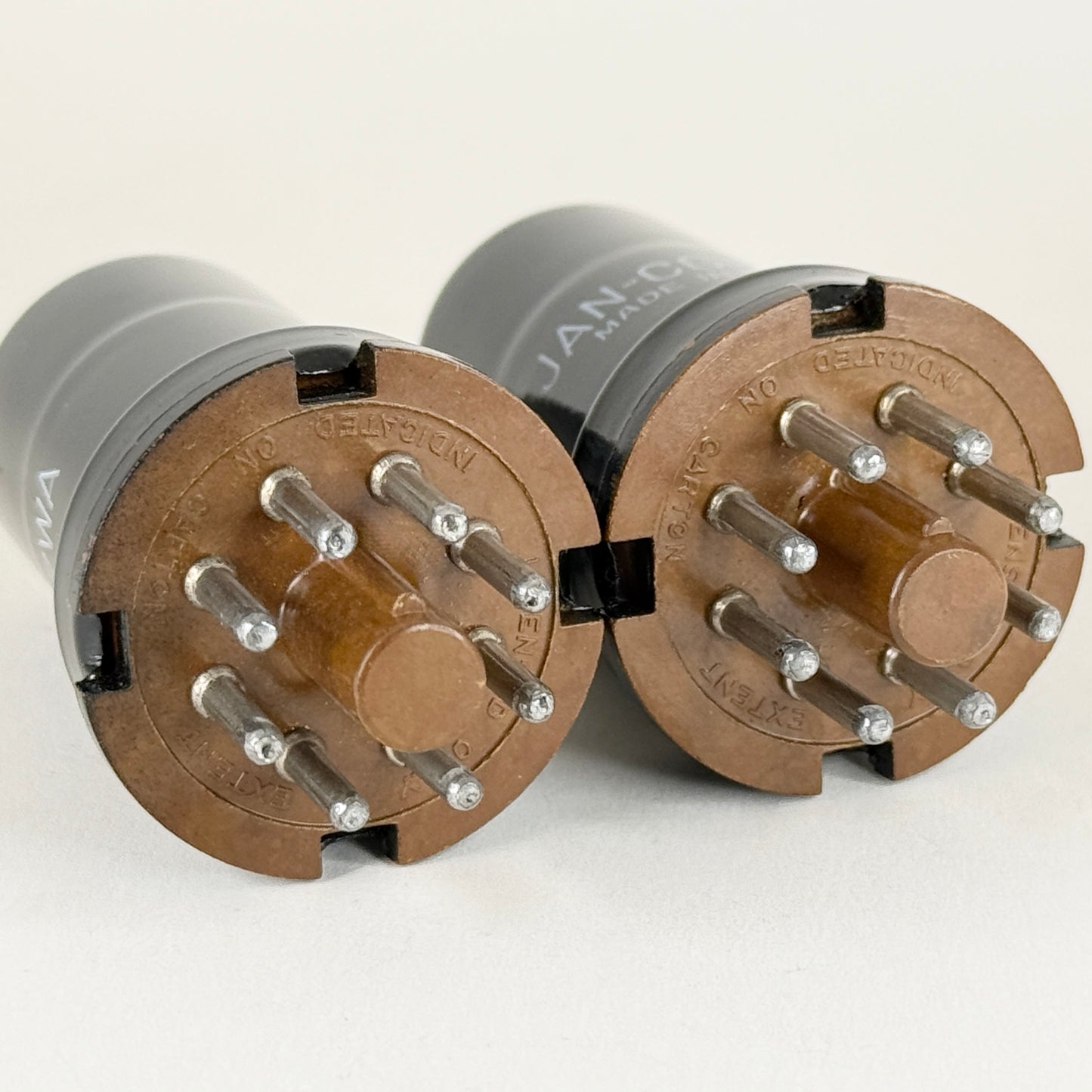 Tested Matched Pair GE JAN CG 6SK7WA Tubes Mil Spec 6SK7 WA Codes 62-13 Pentodes