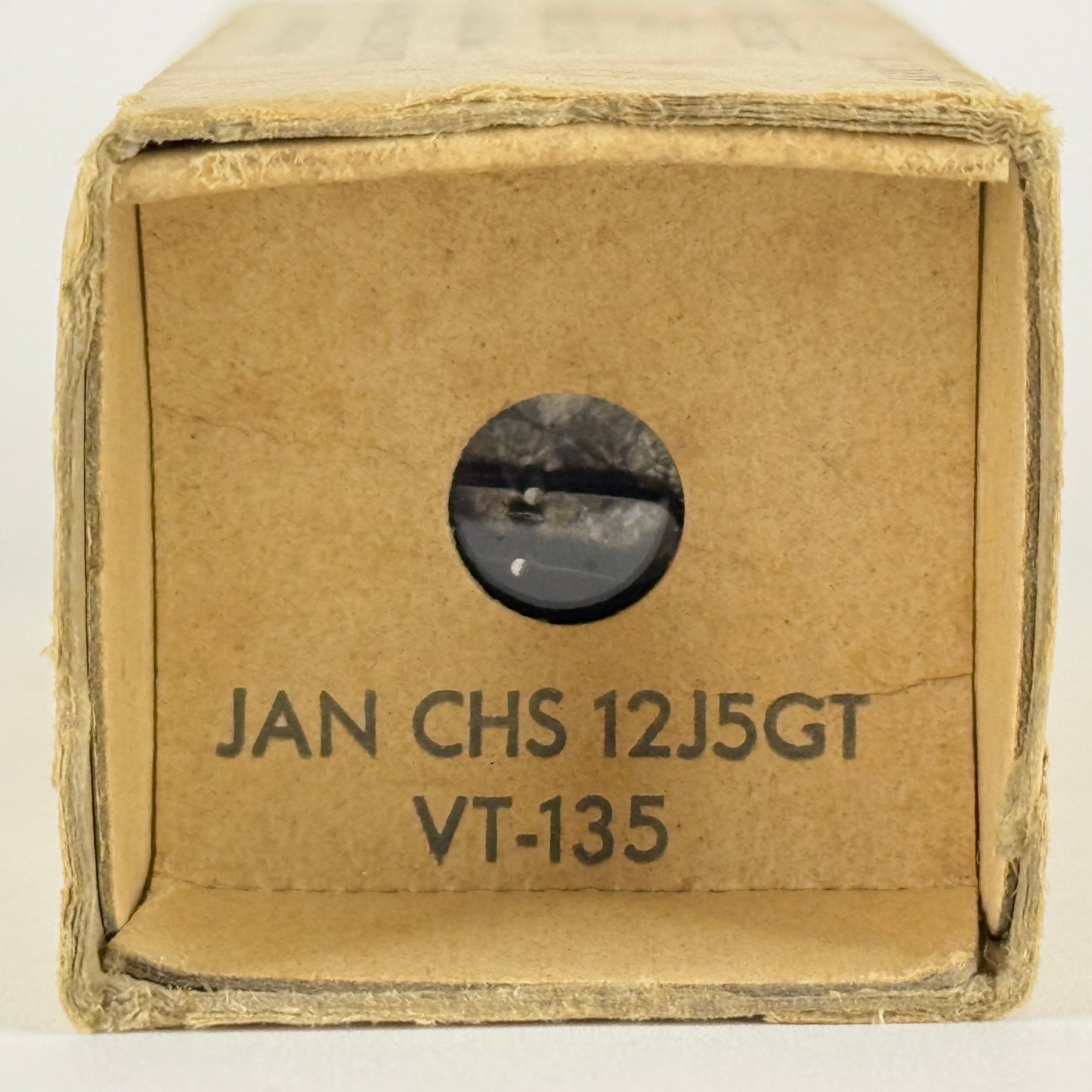 (1) Tested 1944 Sylvania JAN CHS 12J5GT Tube with Box VT-135 Tube Triode Tube