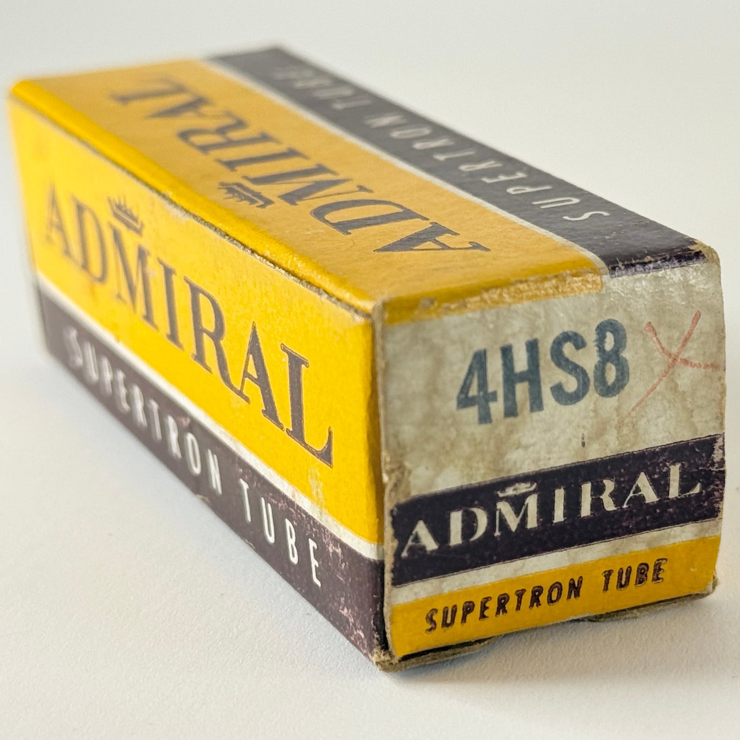 (1) Tested Admiral 4HS8 Tube with Box Date Code 65-30 Twin Pentode Tube
