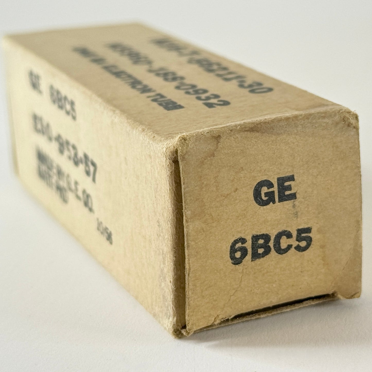 (1) Tested 1956 GE 6BC5 Tube with Box Date Code 56-52 Sharp Cutoff Pentode Tube