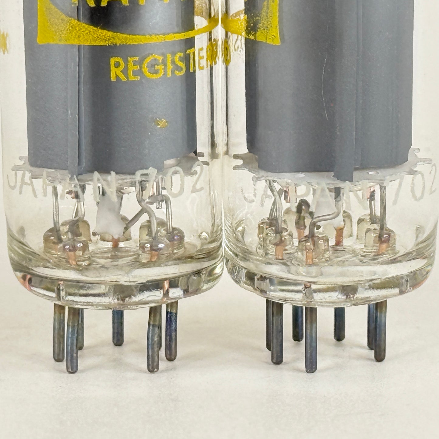 Tested Matched Pair Raytheon 50EH5 Tubes Japan Codes 702 Power Pentode Tubes