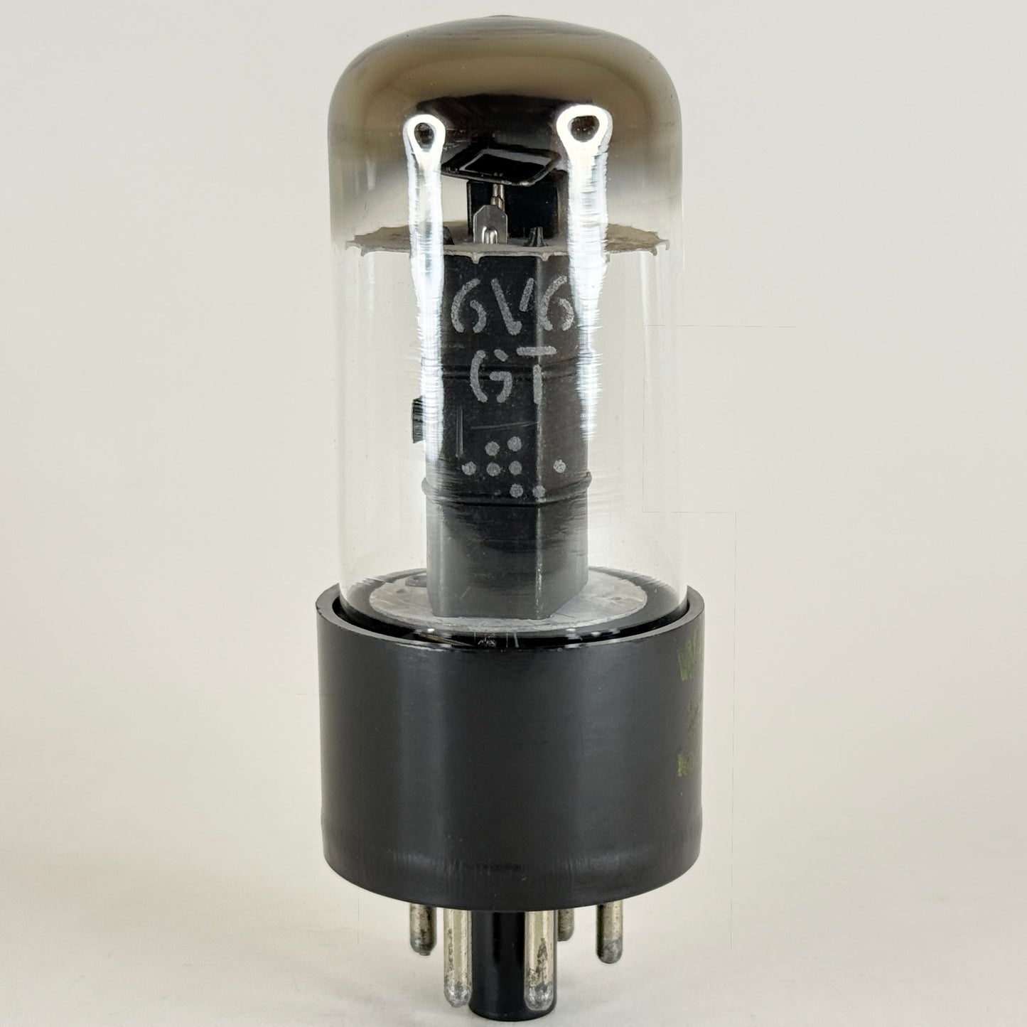 (1) Tested Westinghouse 6V6GT Tube Black Ribbed Plates Code 5R13 Beam Power Tube