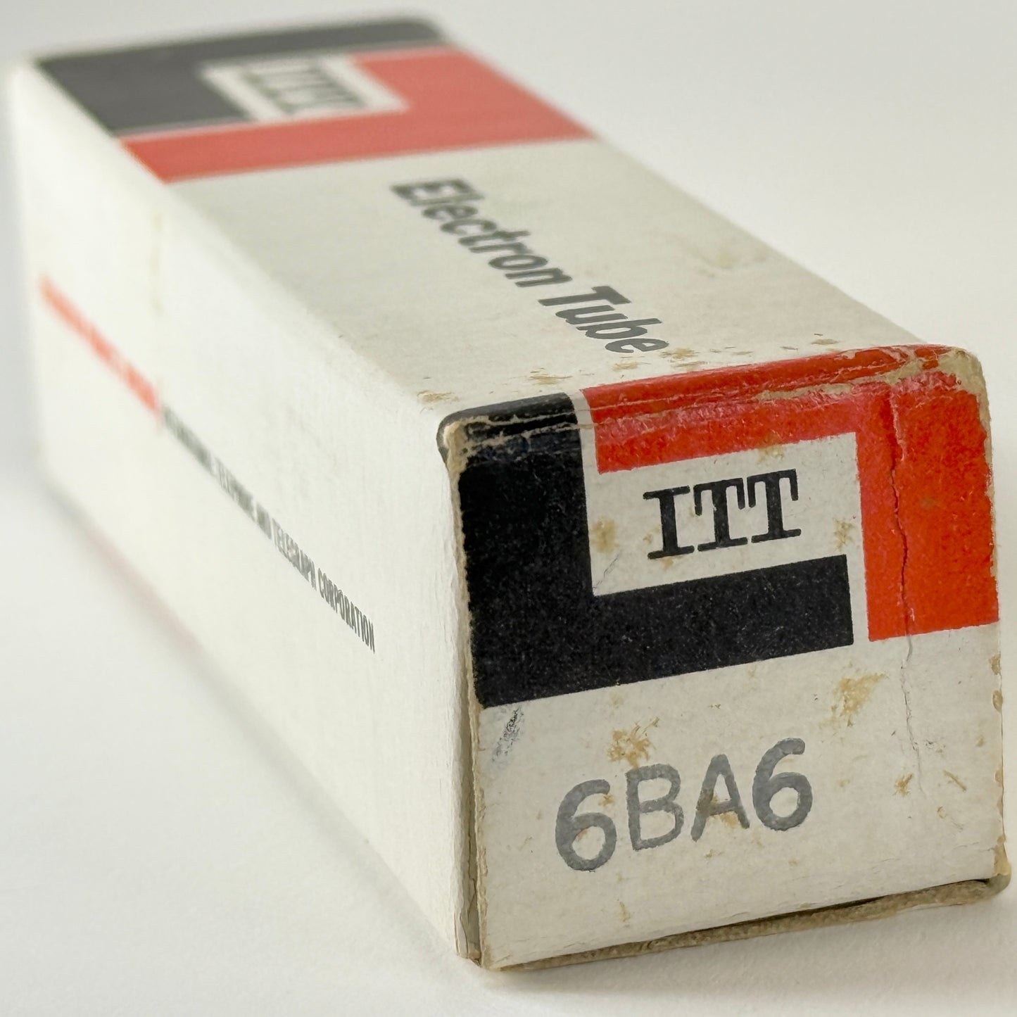 (1) Tested ITT 6BA6 Tube and Box Code 1103 Remote Cutoff Pentode Vacuum Tube