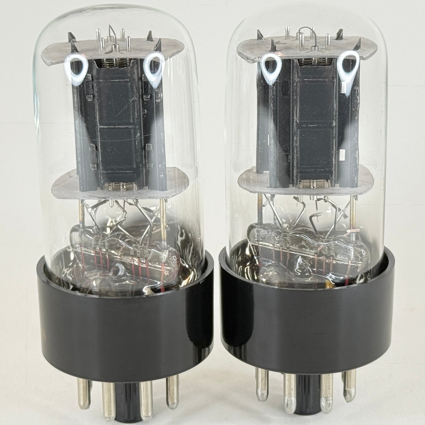 Tested Matched Pair Hickok 6SN7GTB Tubes Black Plates RCA EIA Codes 6SN7 GT