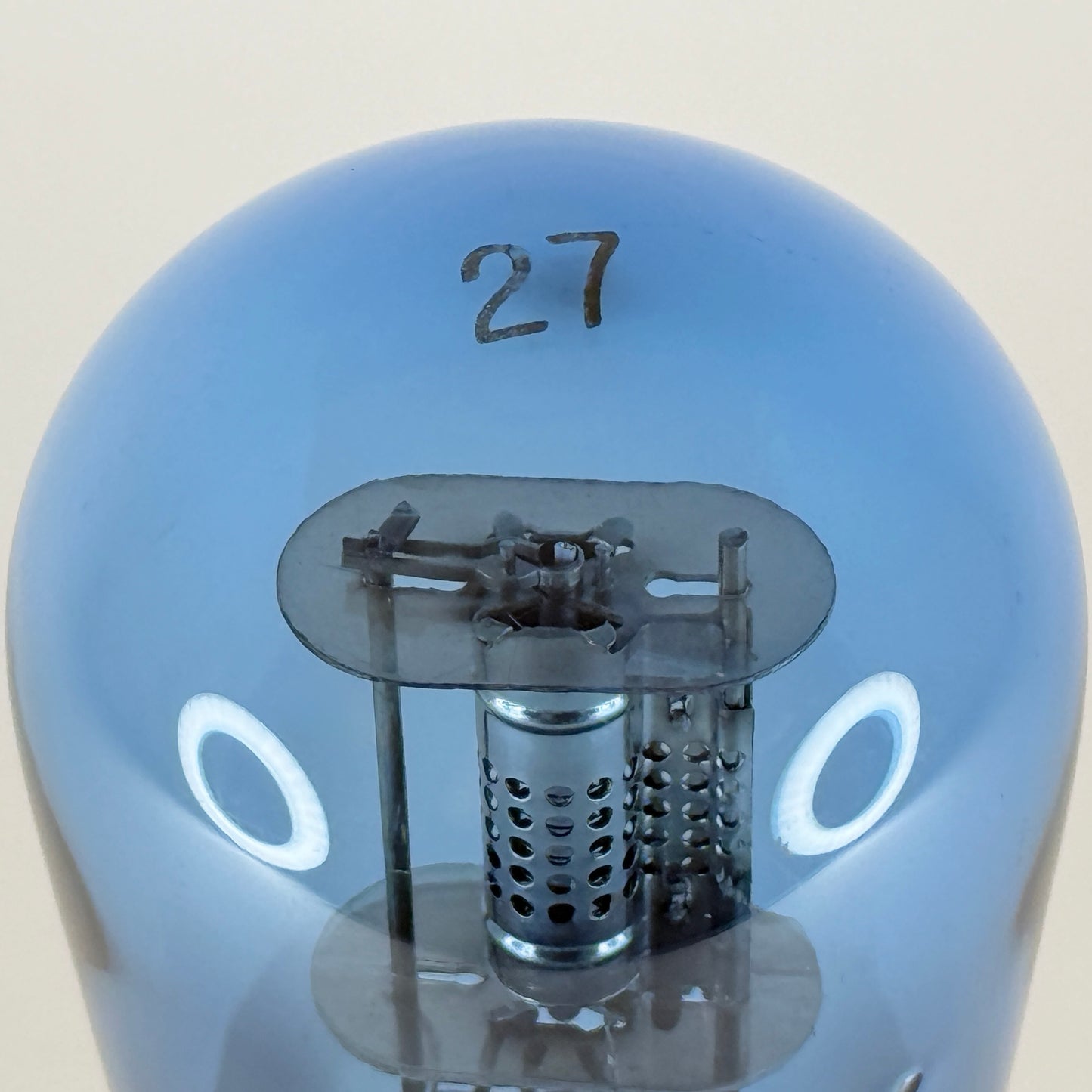 (1) Tested Arcturus Type 27 Tube Arcturus Blue Globe Balloon Triode Tube (b)