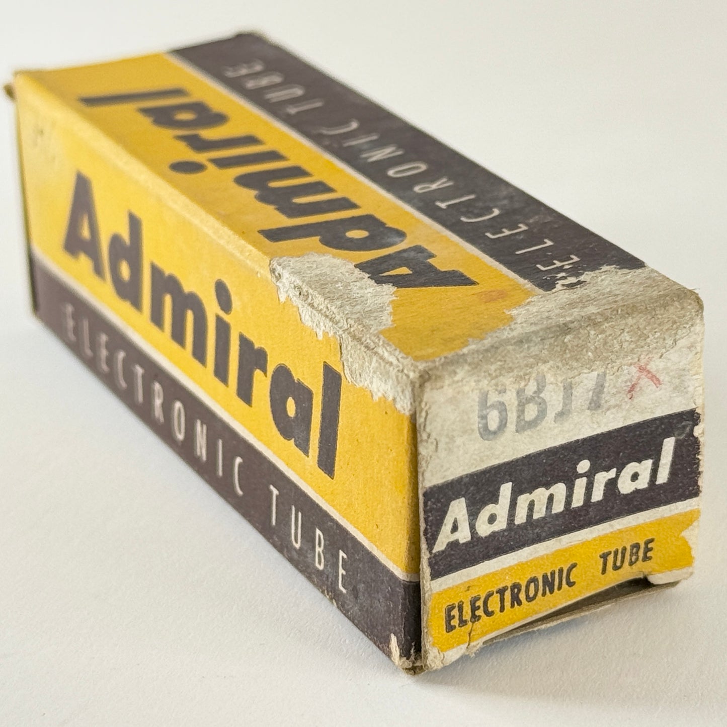 (1) Tested Admiral 6BJ7 Tube with Box Code 57-48 Triple Diode Vacuum Tube