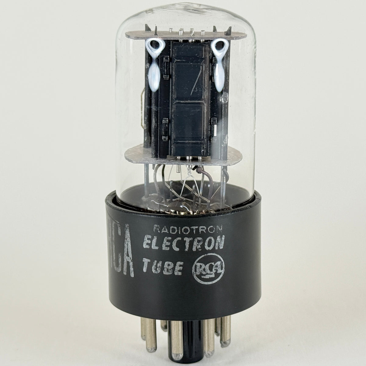 (1) Tested Balanced RCA 6SN7GTB Tube Black Offset Plates D Getter Code KX 6SN7GT
