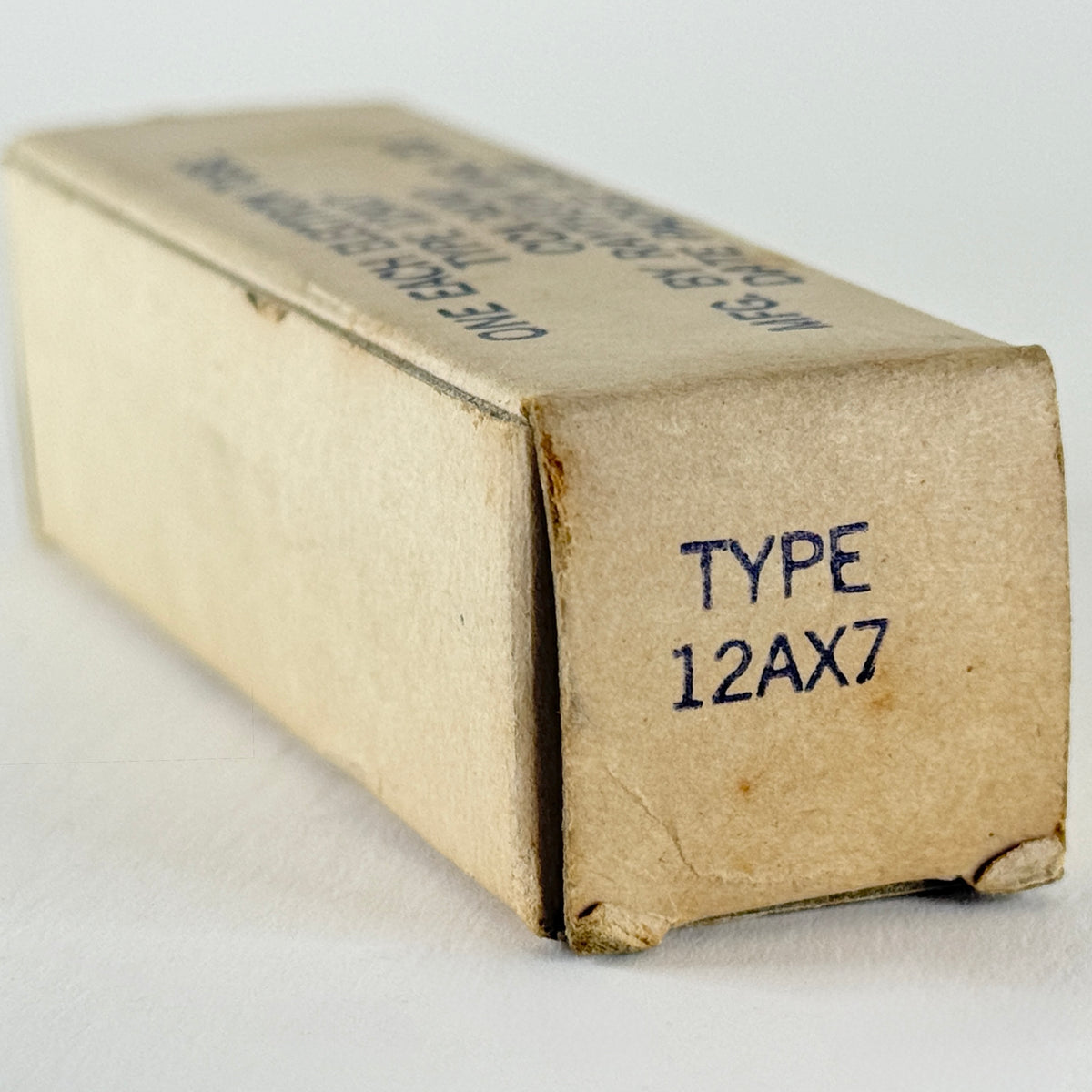 (1) Tested Balanced 1959 Raytheon 12AX7 Tube Black Plates Square Halo Code 59-29