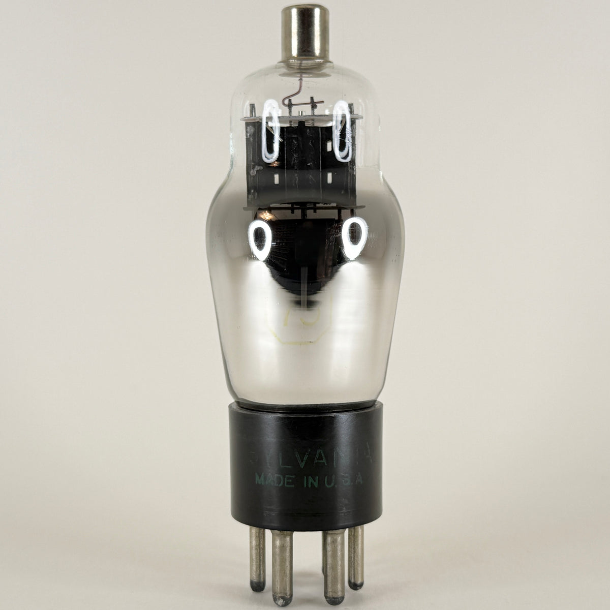(1) Tested Sylvania Type 75 Tube Date Code 2ZR Double Diode Triode Vacuum Tube