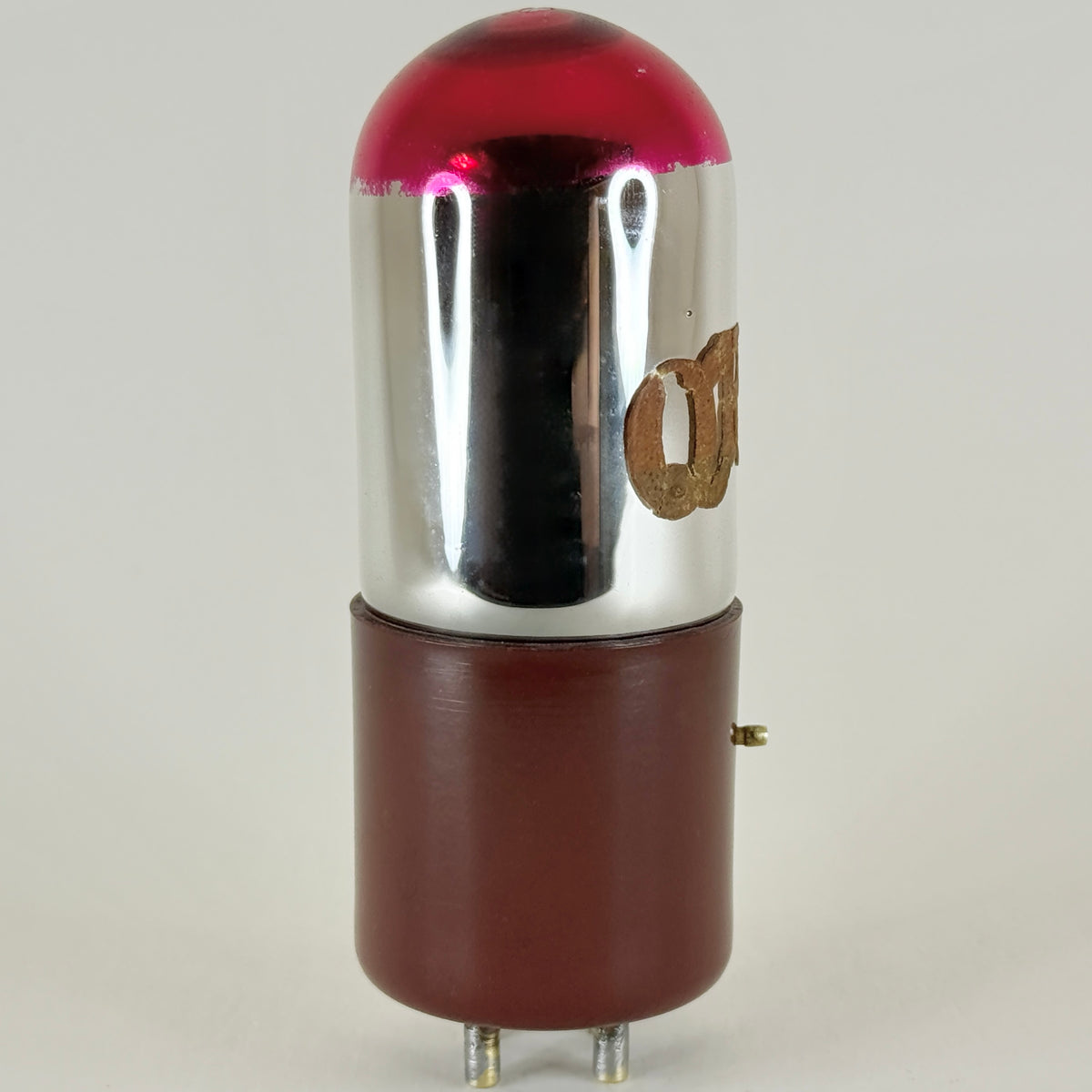 (1) Tested QRS UV 01A Tube Red Bakelite Short Pins Q.R.S. Redtop Type 01A Tube b