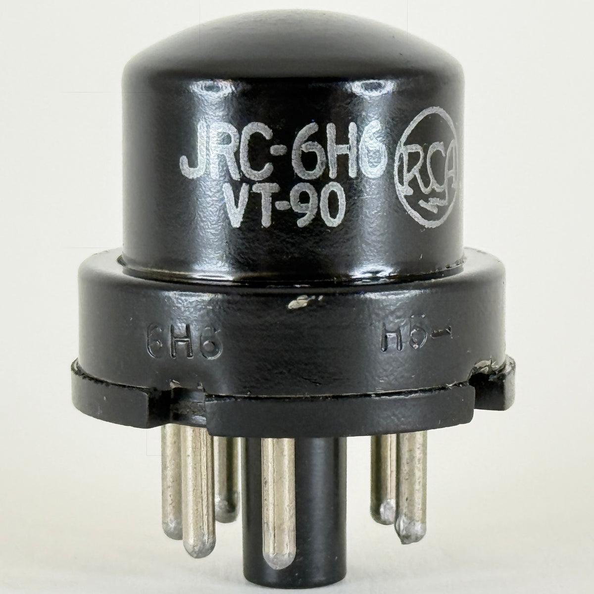 (1) Tested 1944 RCA JRC 6H6 Tube with Box Code H6E Mil Spec Twin Diode Tube