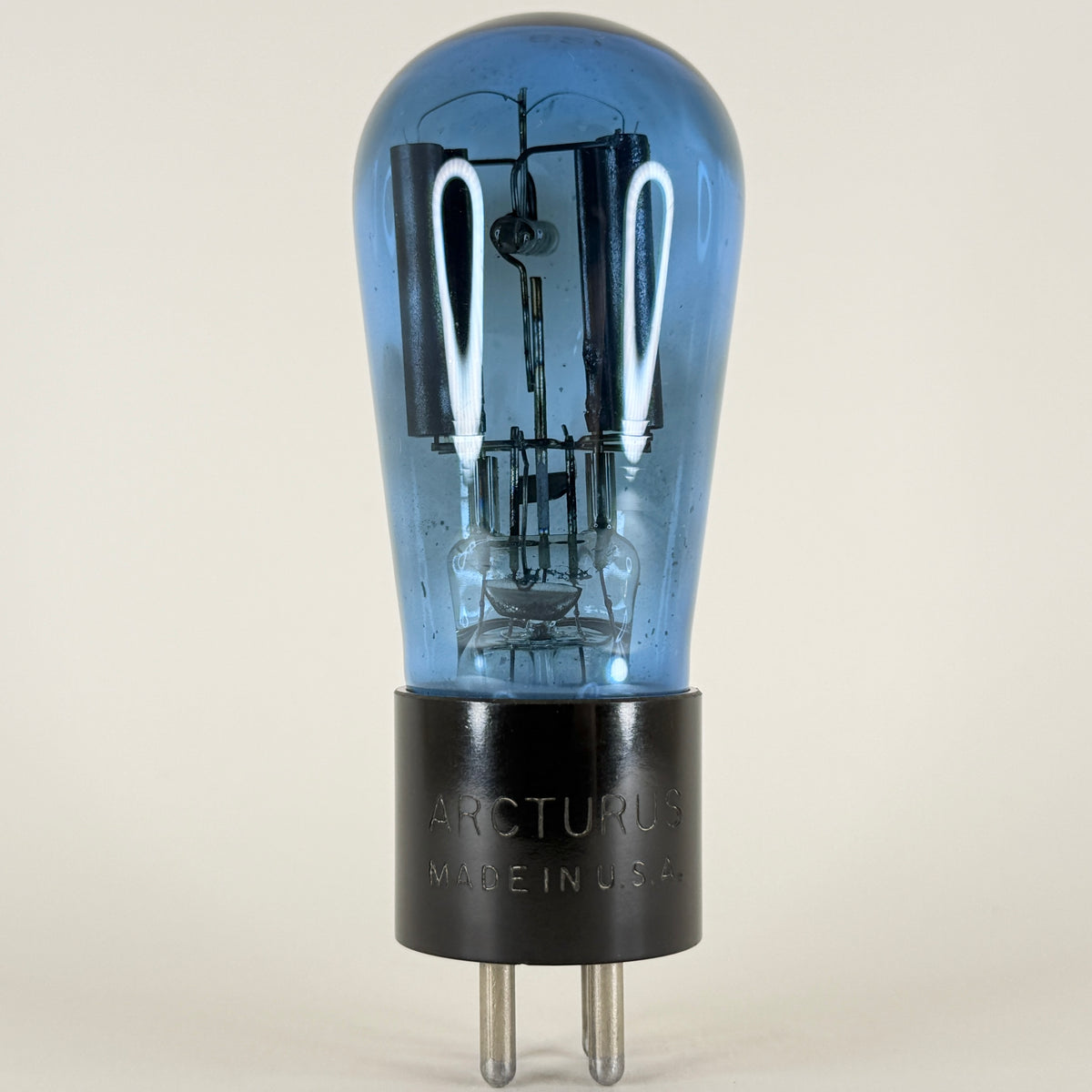(1) Tested Arcturus Type 82 Tube Blue Arcturus Rectifier Globe Tube (a)