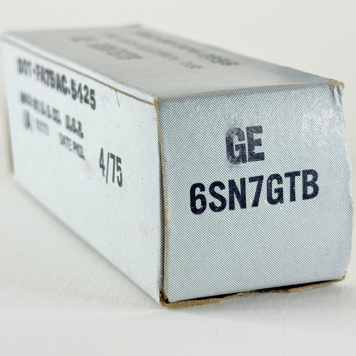 (1) Tested GE 6SN7GTB Tube Glow Top Filament Copper Rods & Box Code 75-15 6SN7GT