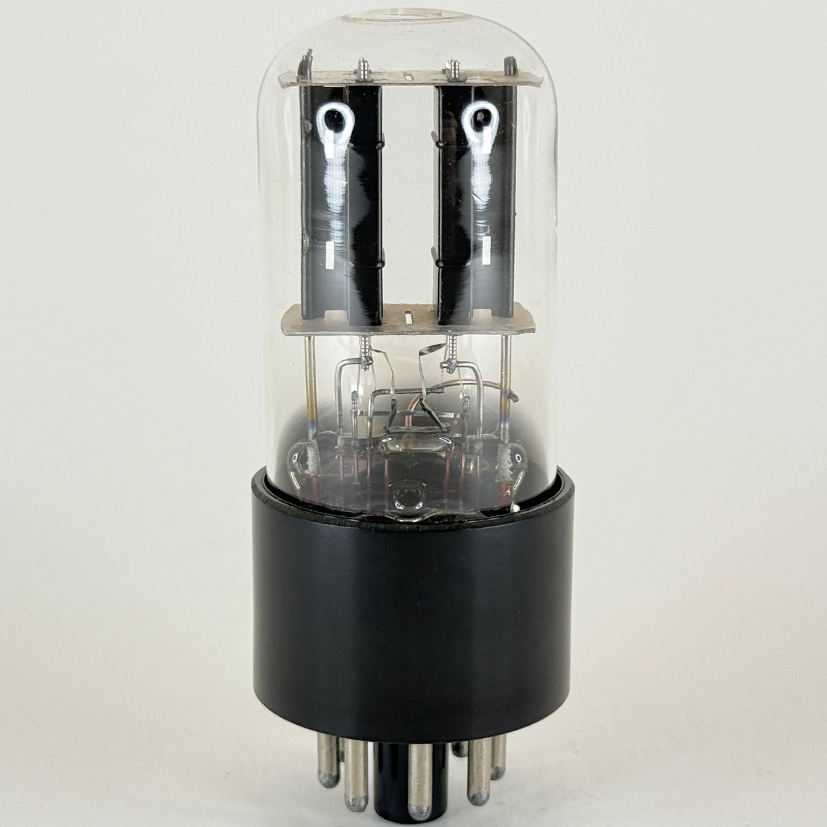 (1) Tested CBS Hytron 6SN7GTB Tube Tall Bottle Black T Plates Code 53-48 6SN7 GT
