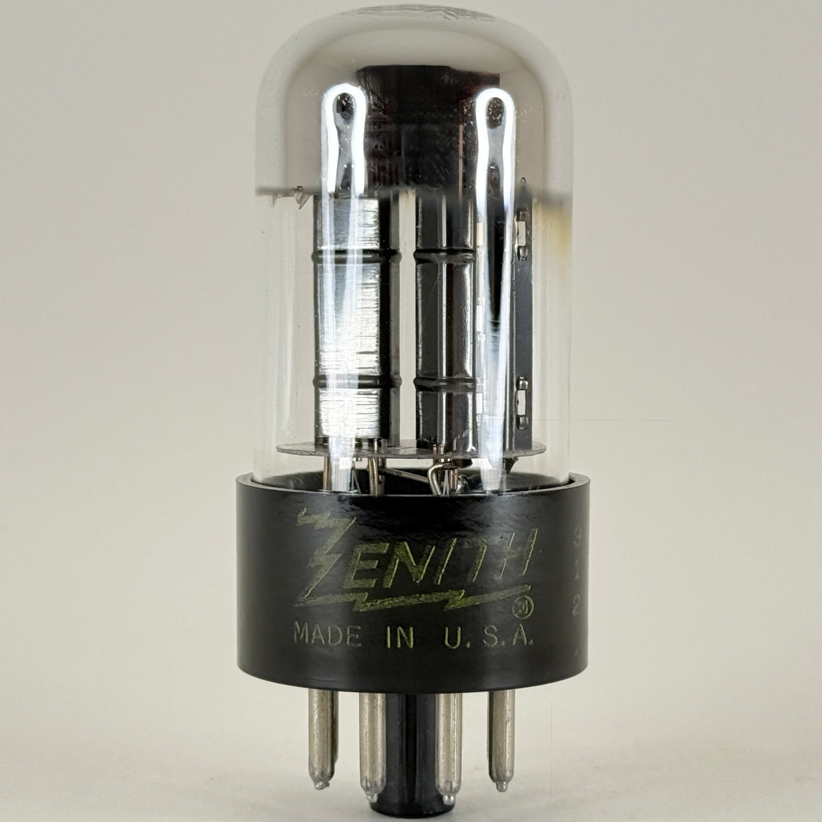 (1) Tested Zenith 6SN7GTB Tube Code 613 Black Plates Chrome Sylvania EIA 6SN7 GT