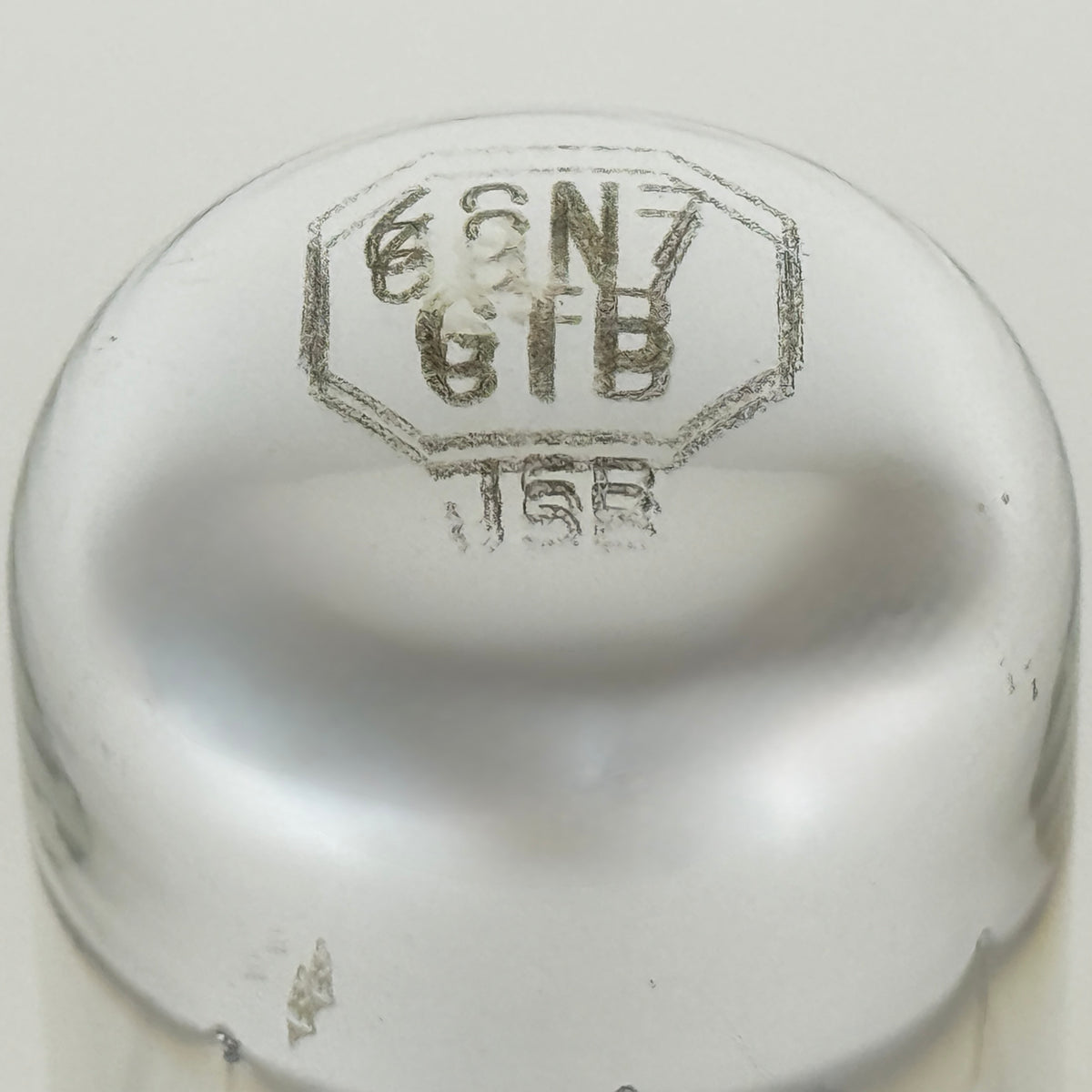 (1) Tested Zenith 6SN7GTB Tube Code 613 Black Plates Chrome Sylvania EIA 6SN7 GT