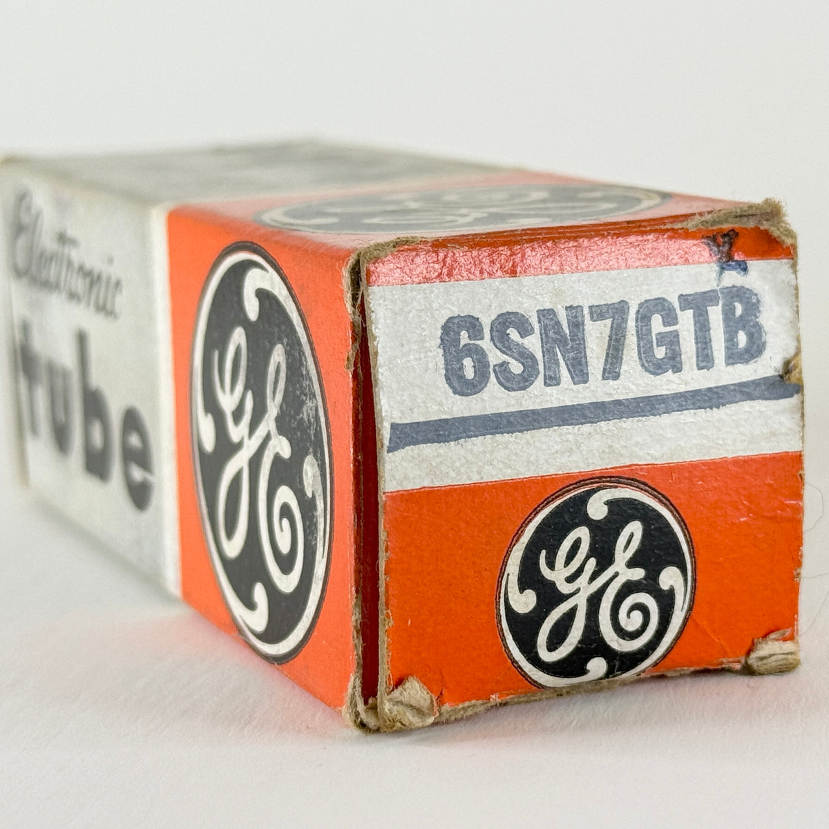 (1) Tested GE 6SN7GTB Tube with Box Copper Posts Gray Plates Code 59-22 6SN7GT