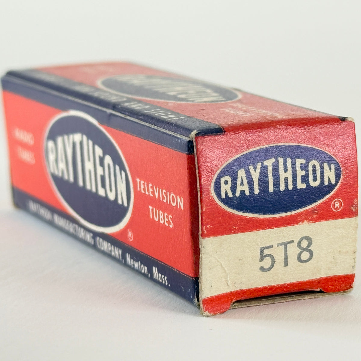 (1) Tested Raytheon 5T8 Tube with Box Code E20 Triple Diode High Mu Triode (a)