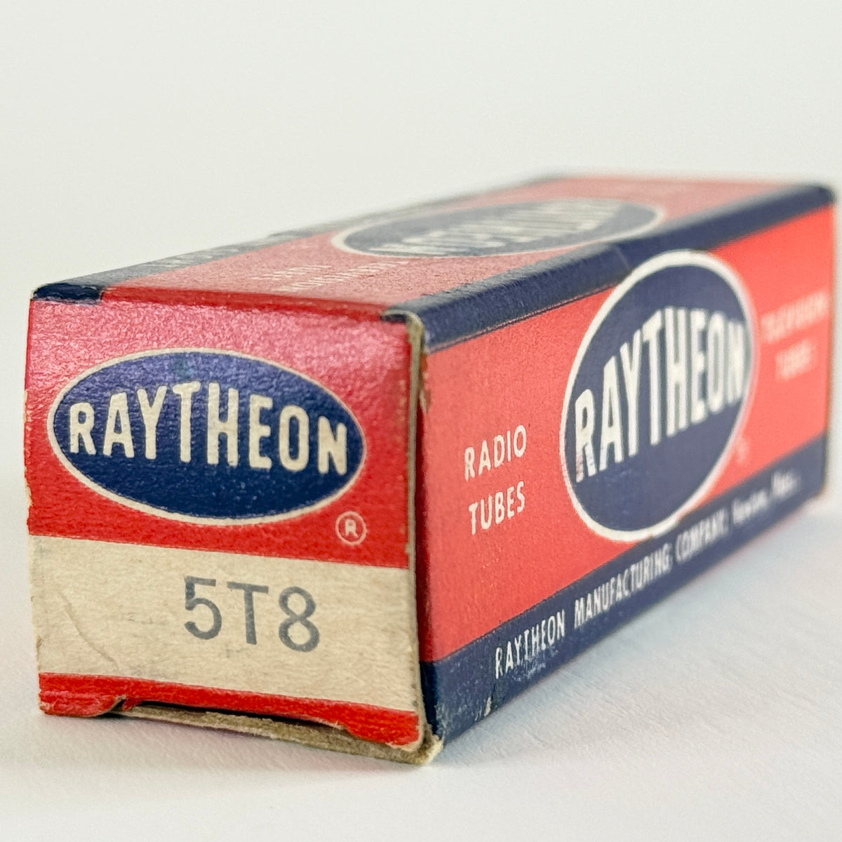 (1) Tested Raytheon 5T8 Tube Code E20 with Box Triple Diode High Mu Triode (b)