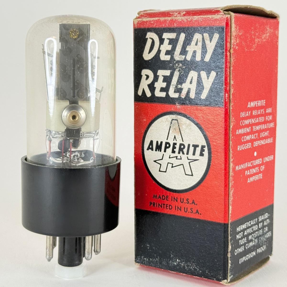 (1) Amperite 115N0120 Delay Relay Tube and Original Box Thermal Time Delay (b)