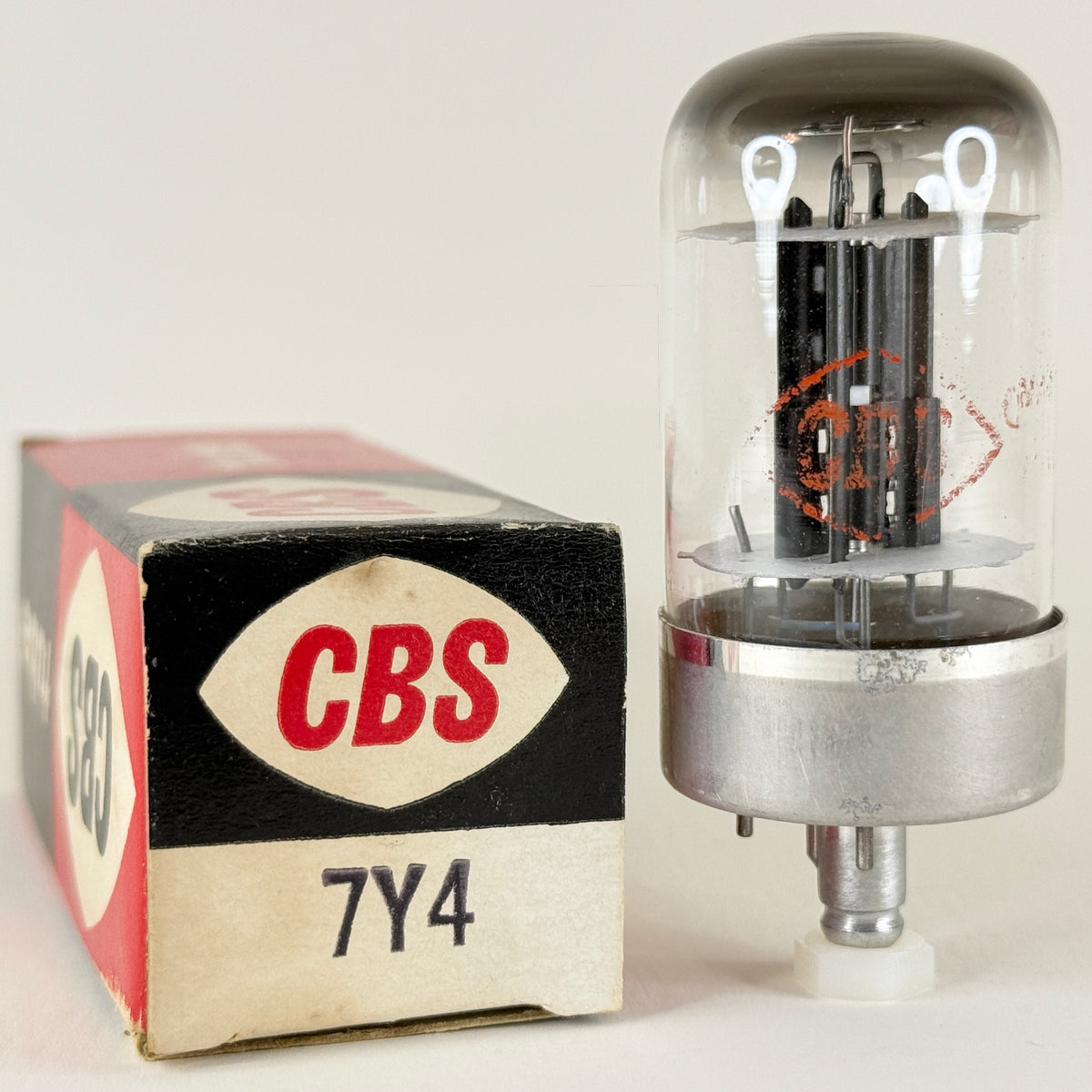 (1) Tested CBS 7Y4 Tube with Box Code DD Loctal Tube Rectifier Vacuum Tube