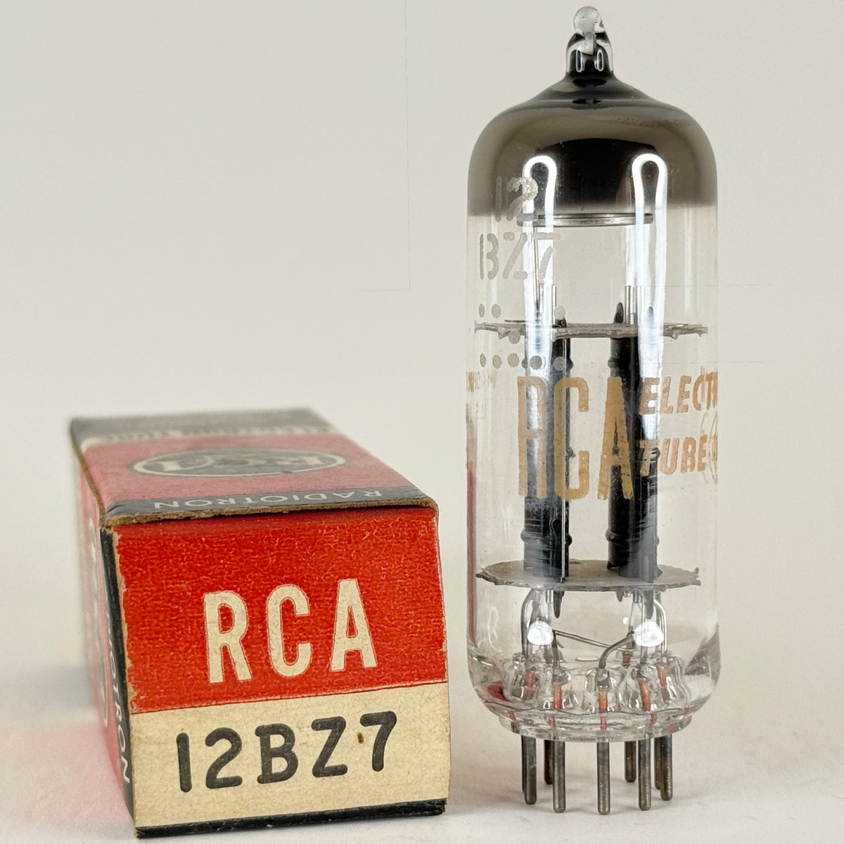 (1) Tested Strong RCA 12BZ7 Tube with Box Code MC High Mu Twin Triode Tube