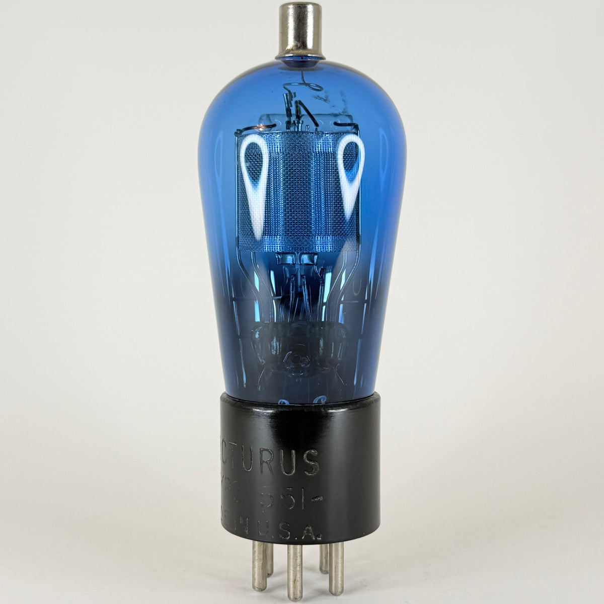 (1) Tested Very Strong Arcturus Type 51 Tube Blue Arcturus 551 Tube Tetrode (c)