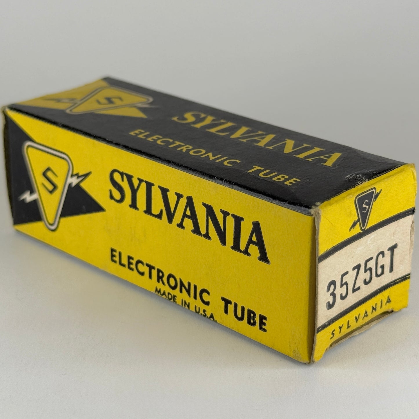 (1) Tested 1959 Sylvania 35Z5GT Tube with Box Code FF MKT Half Wave Rectifier