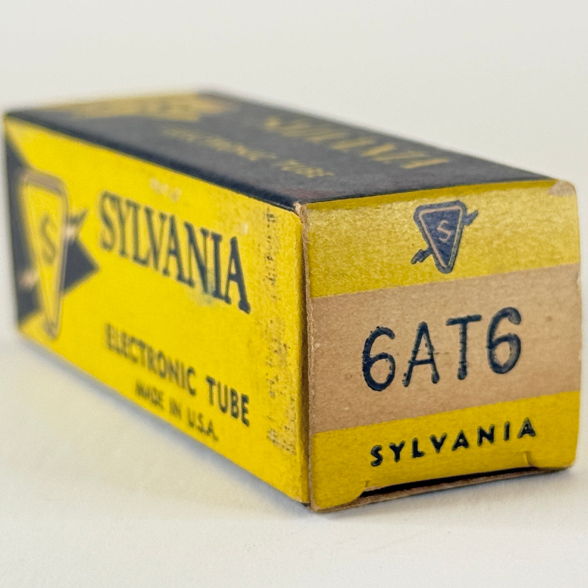 (1) Tested Sylvania 6AT6 Tube with Box Code DJ Dual Diode High Mu Triode Tube
