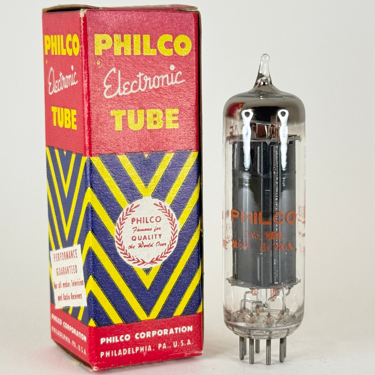 (1) Tested Very Strong Philco 6CA5 Tube with Original Box Beam Power Vacuum Tube