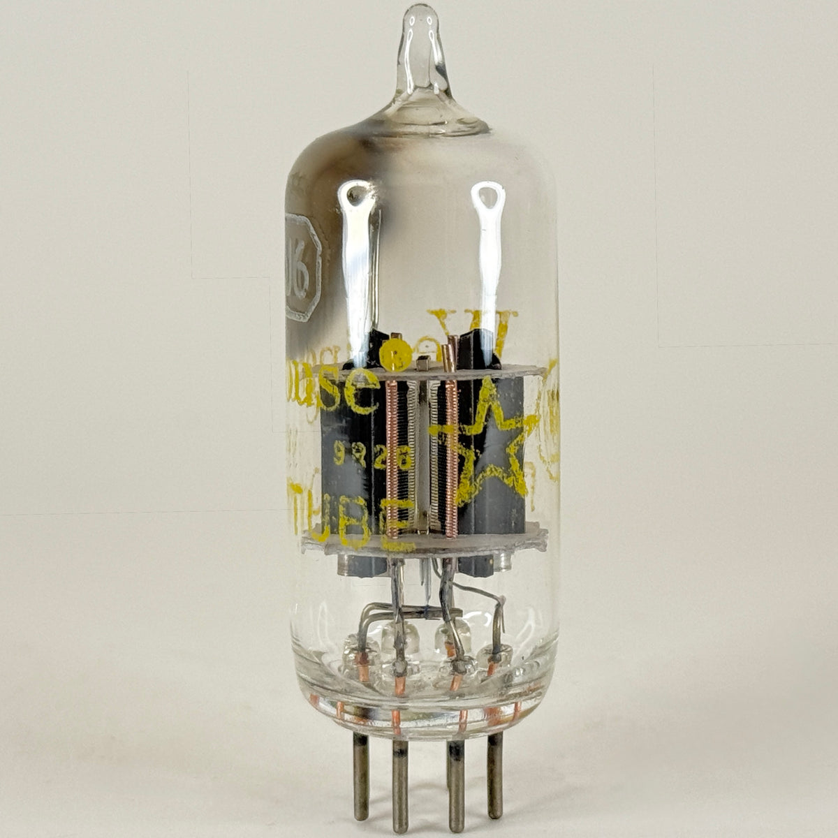 (1) Tested Balanced Westinghouse 5J6 Tube with Box Code 3R26 Twin Triode Tube