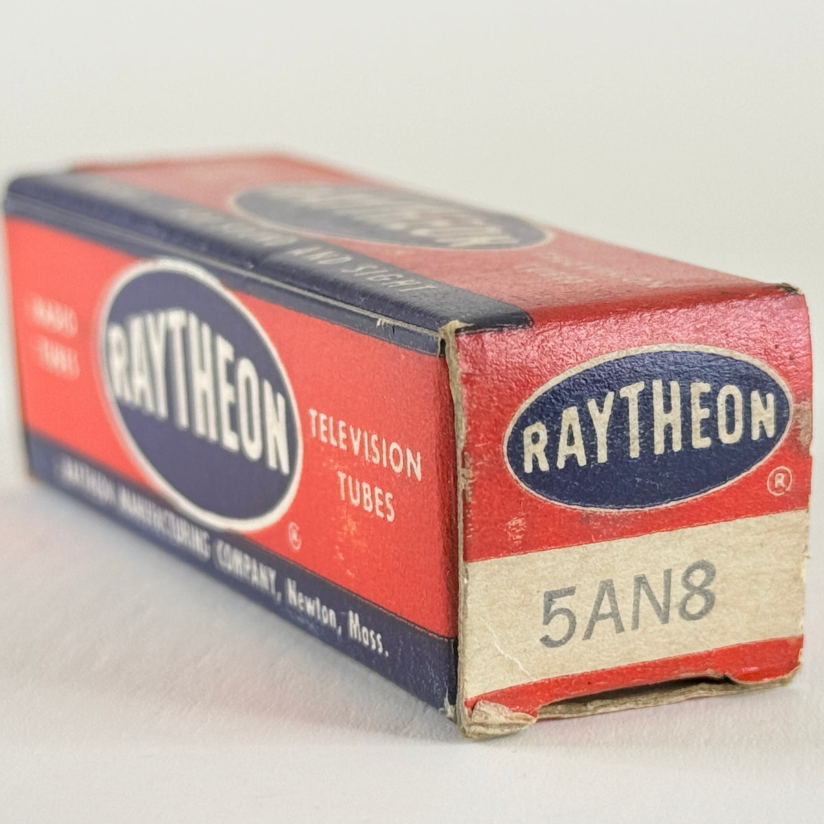 (1) Tested Raytheon 5AN8 Tube with Box Date Code E24 Triode Pentode Vacuum Tube
