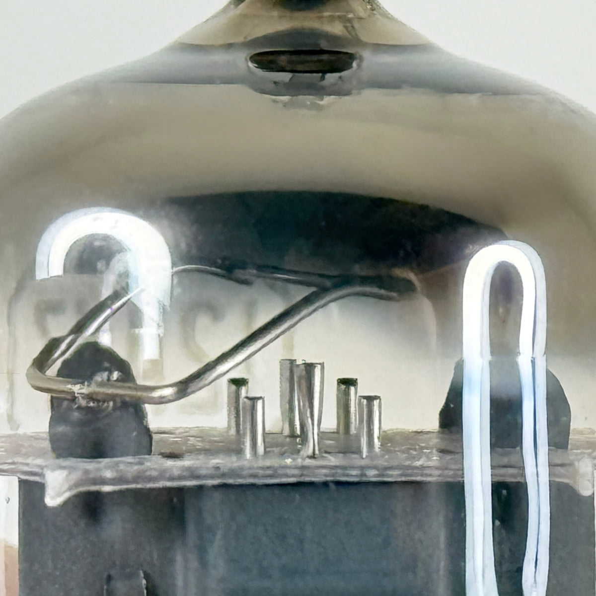 (1) Tested Balanced RCA 12AX7 Tube Gray Plates Tilted Square Getter Triode (b)