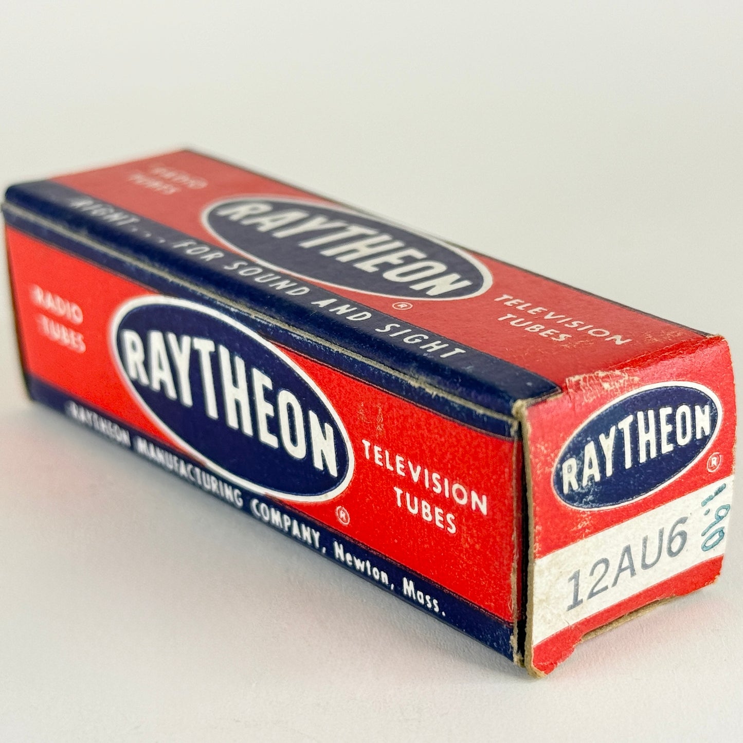(1) Tested Raytheon 12AU6 Tube with Box Date Code 639 Sharp Cutoff Pentode Tube