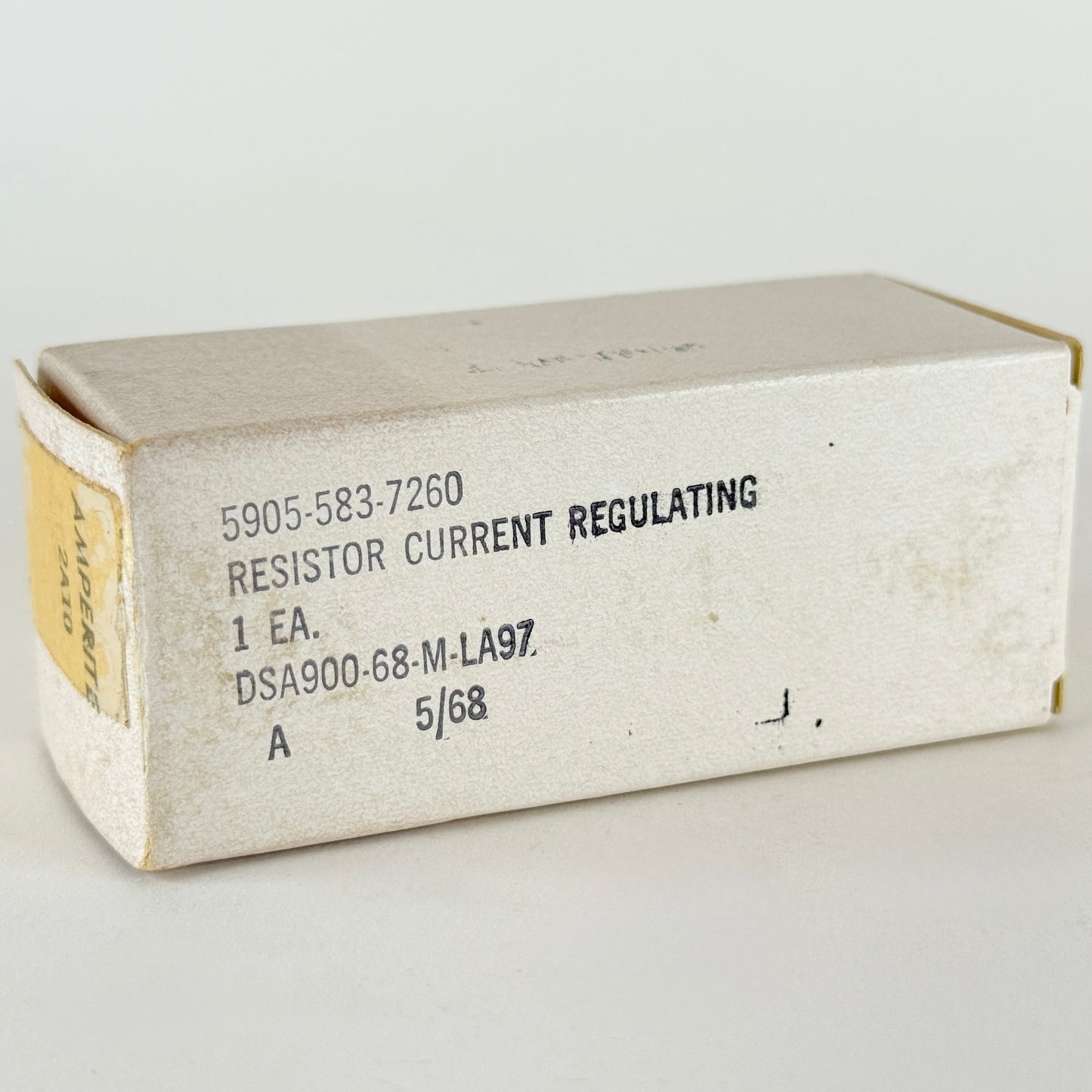 (1) Tested 1968 Amperite 2A10 Tube and Box Current Regulating Ballast Tube (d)