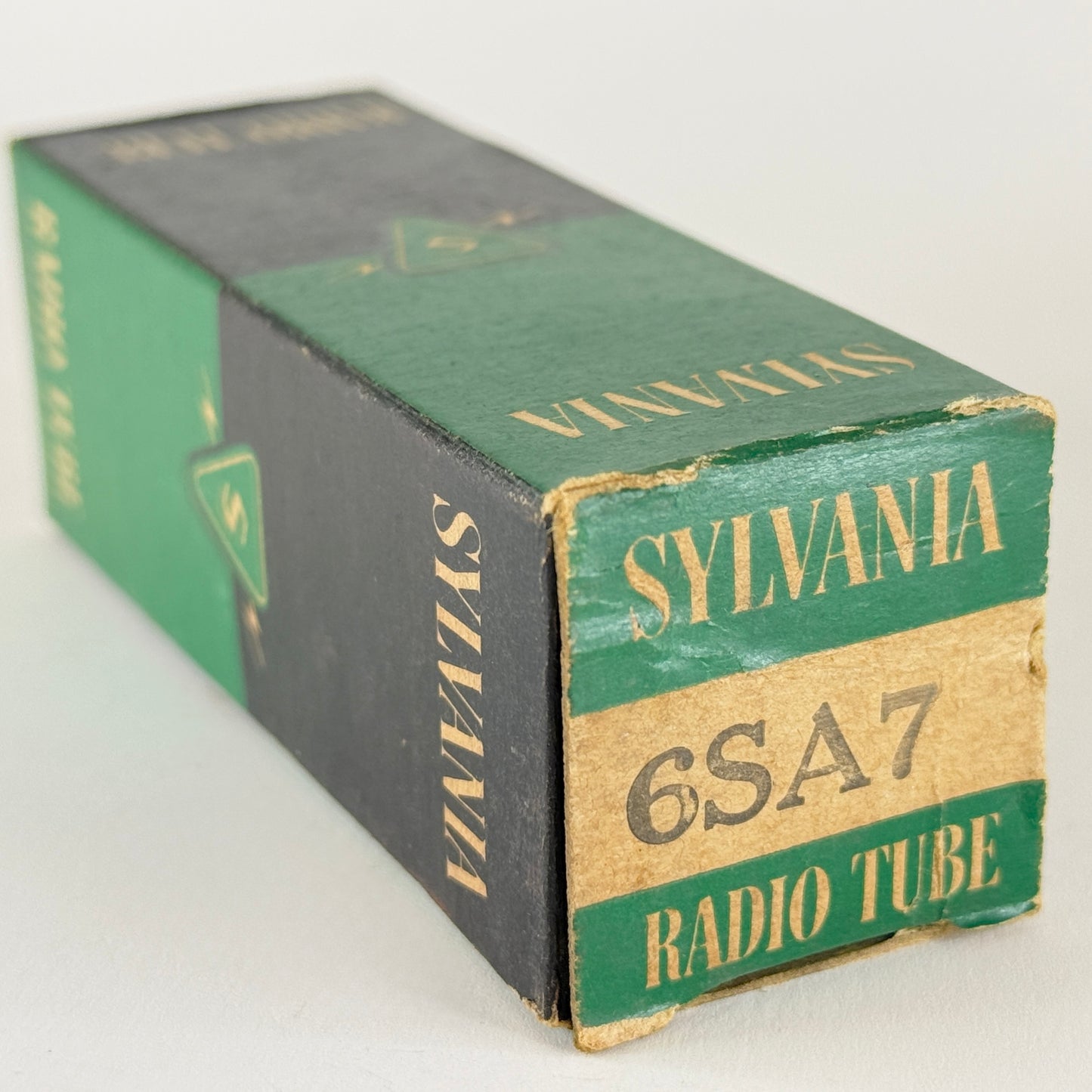 (1) Tested 1952 Sylvania 6SA7 Tube with Box Code 252 Pentagrid Converter Tube