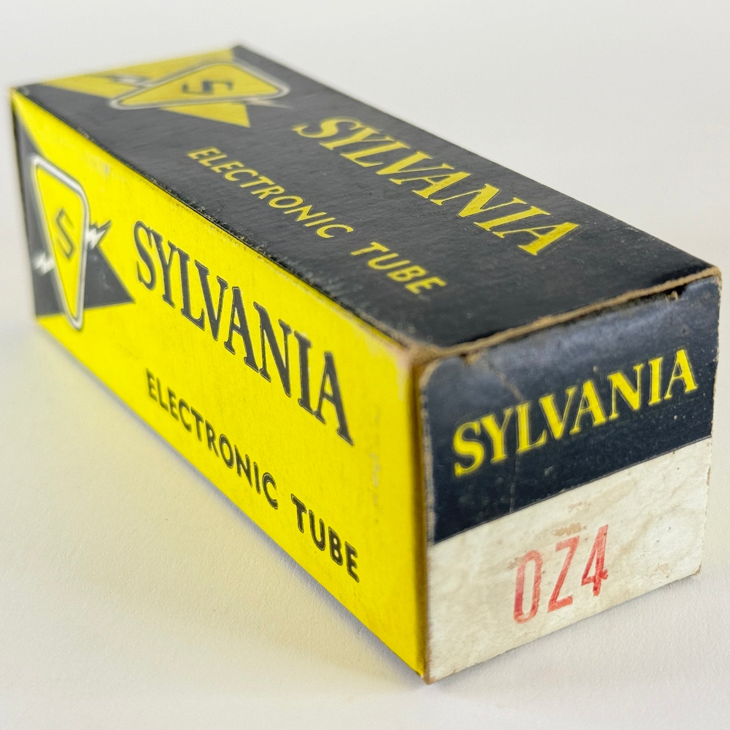 (1) Tested 1964 Sylvania 0Z4 Tube and Box Code lf YRM 0Z4 Gas Rectifier Tube (a)