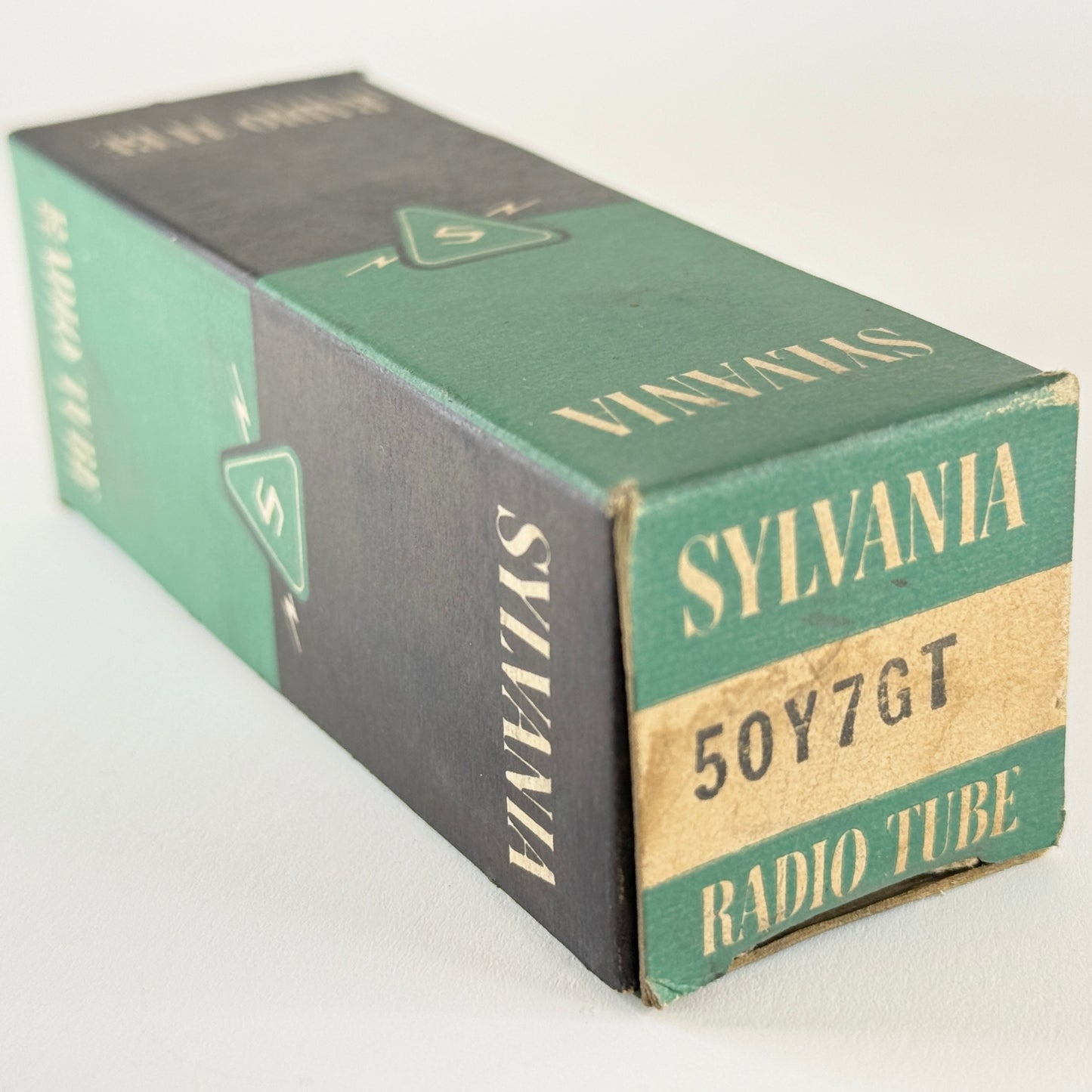 (1) Tested 1950 Sylvania 50Y7GT Tube with Box Code 0-52 50Y7 GT Rectifier Tube