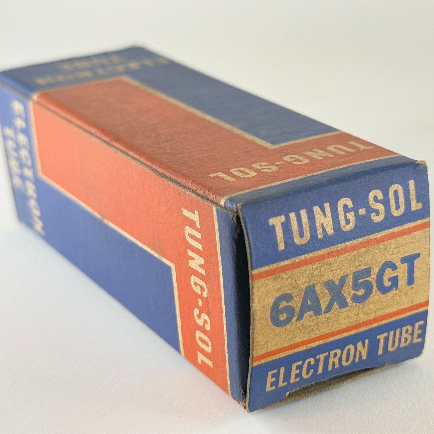 (1) Tested 1951 Tung Sol 6AX5GT Tube & Box Code 107 6AX5 GT Full Wave Rectifier