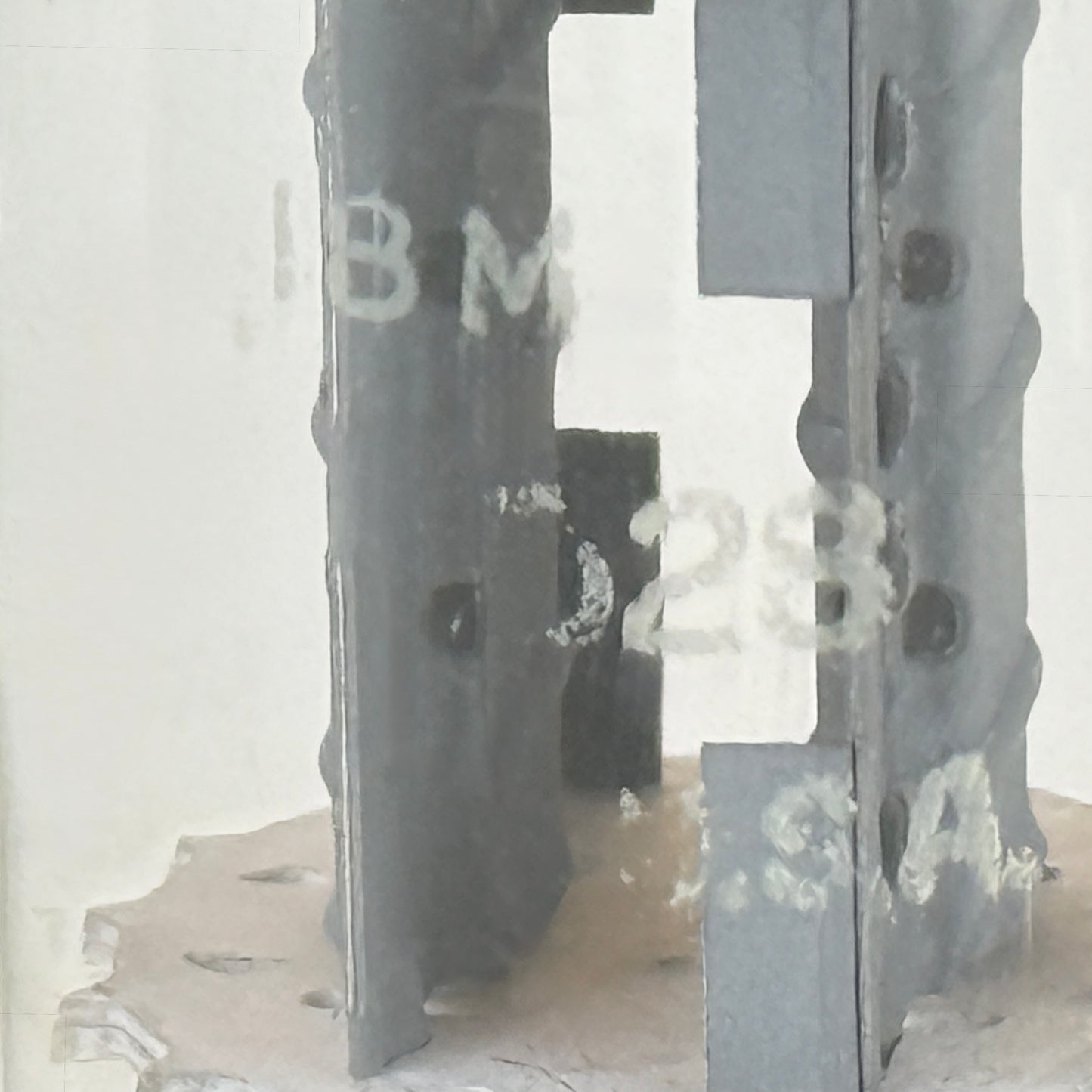 (1) Tested GE IBM 6414 Tube Code 028 Triple Mica Gray Plates O Ring Halo Getter