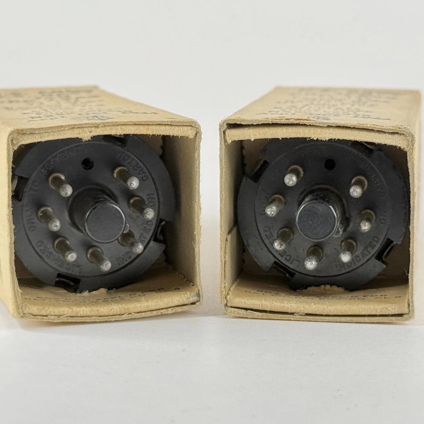 Tested 1944 Matched Pair Mil Spec RCA JAN CRC 12A6 Tubes Date Codes H6E (a)