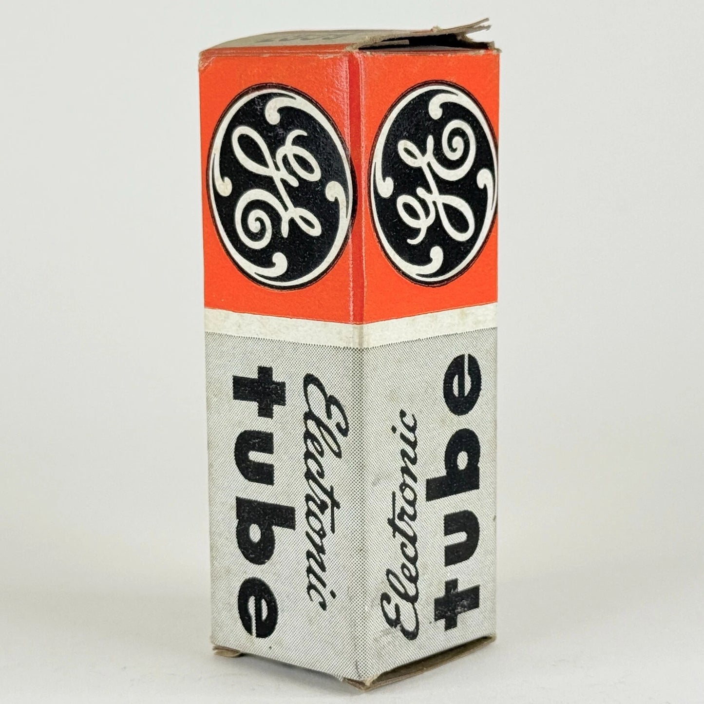 (1) Tested GE 6CG7 Tube with Box Red Letters Date Code 63-13 6CG7 Twin Triode