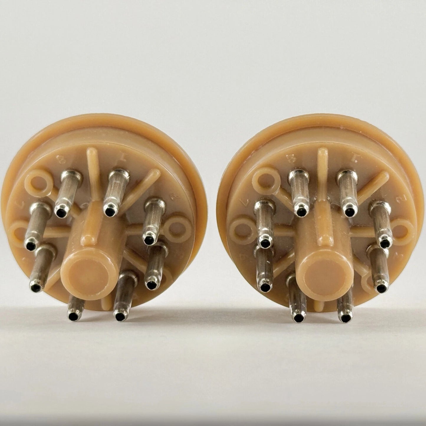 (2) New Octal 8 Pin Male Connector Socket Plugs Speaker Wire Harnesses Tube