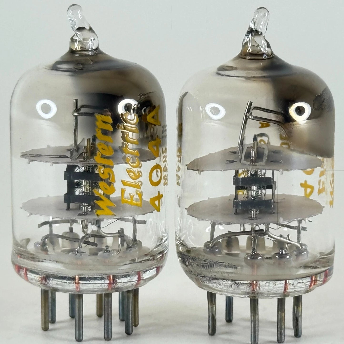 Tested Matched Pair 1960s Western Electric 404A Tubes 404 A Codes 6226 & 6326