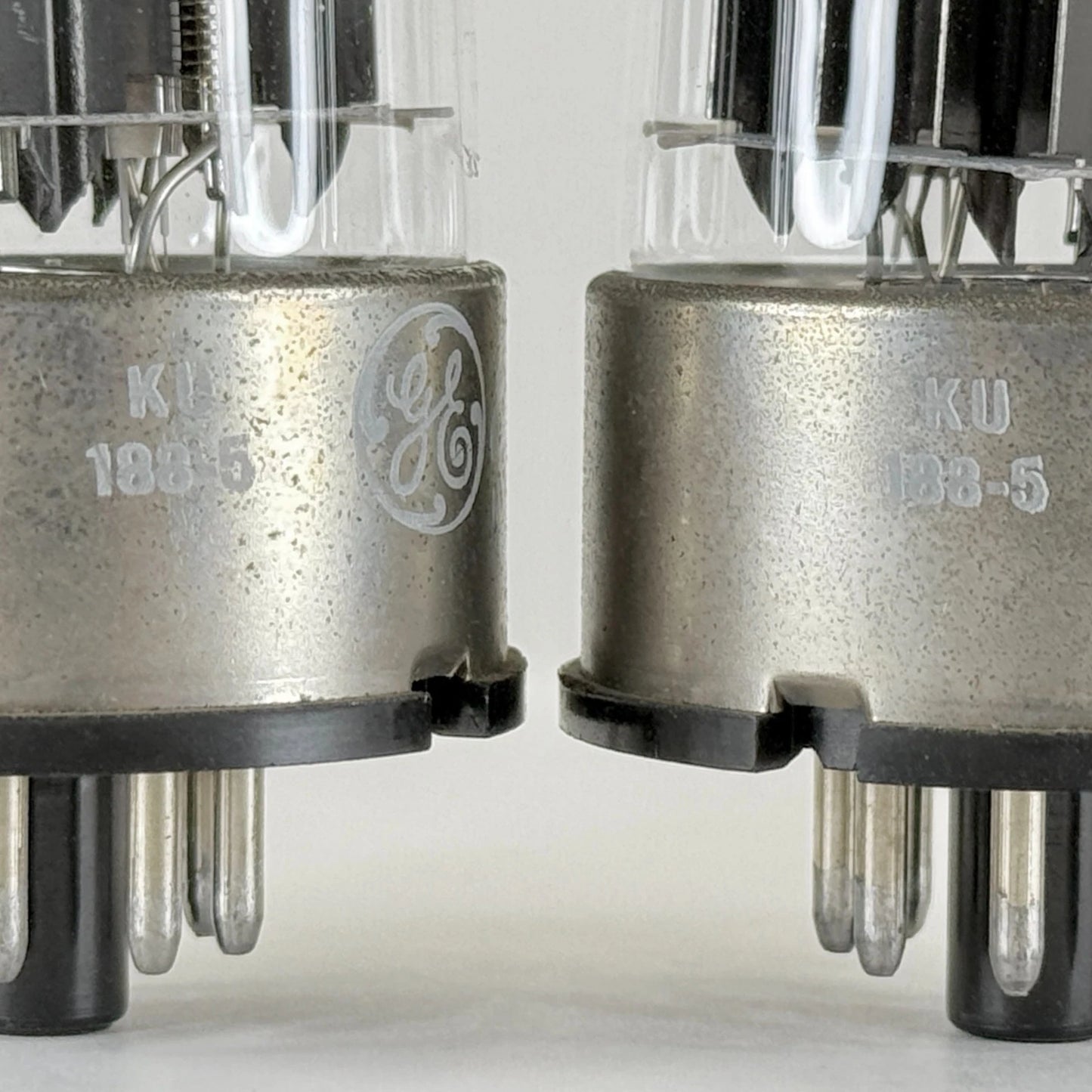 Tested Matched Pair GE 6080 Tubes Codes KU General Electric Type 6080 Triodes
