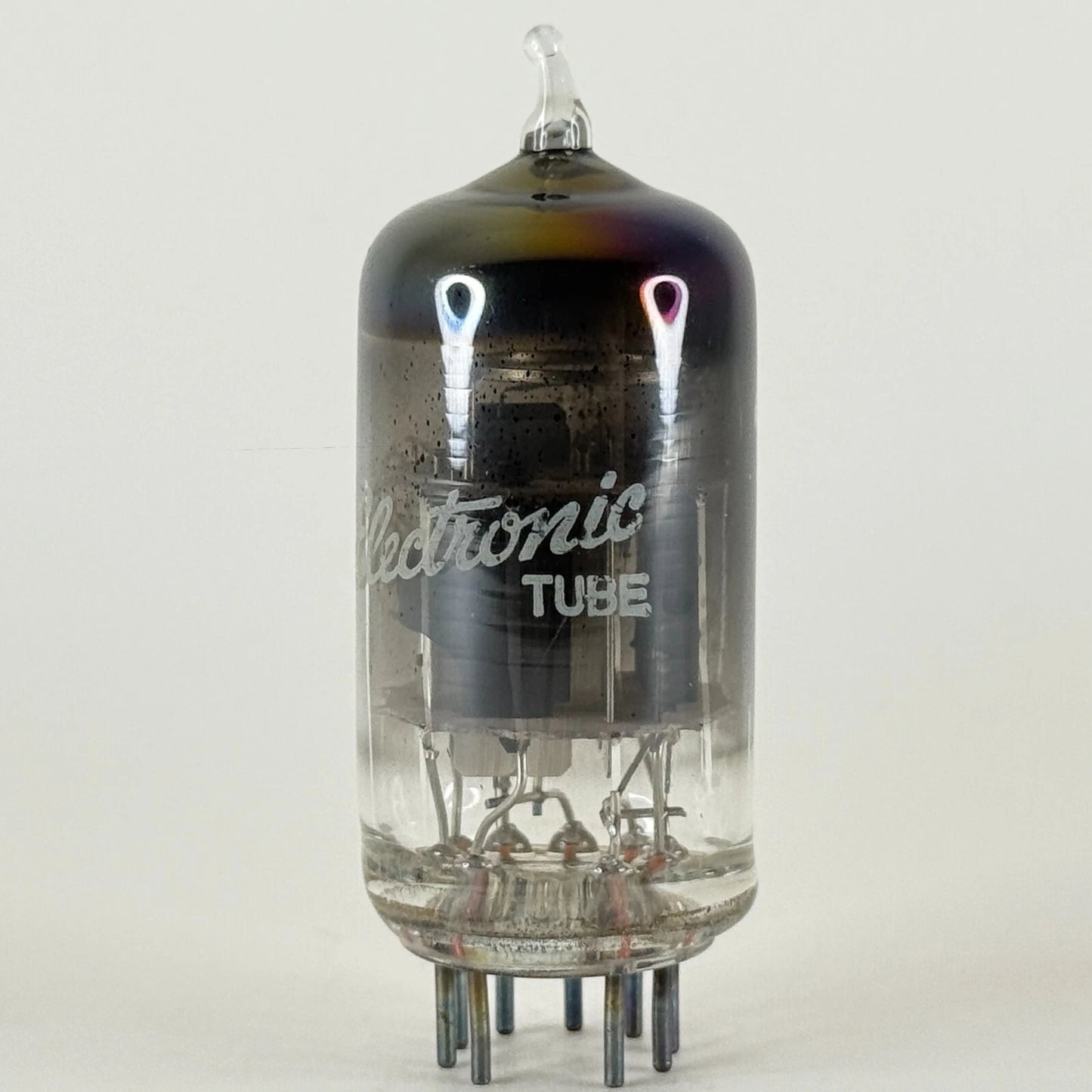 (1) Tested Strong GE 6KT8 Tube Rainbow Glass Getter Code CA Triode Pentode Tube