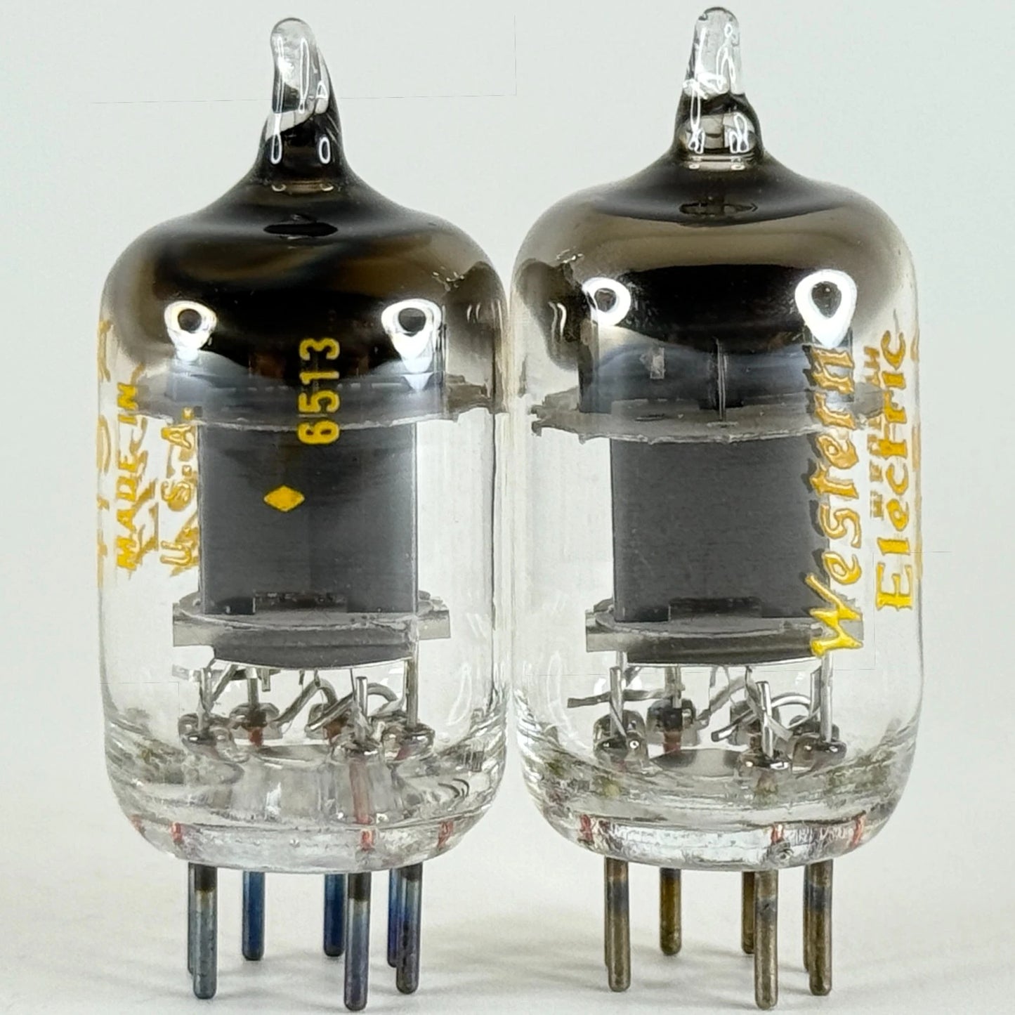 Tested Matched Pair 1965 Western Electric 415A Tubes Codes 6513 and 6526