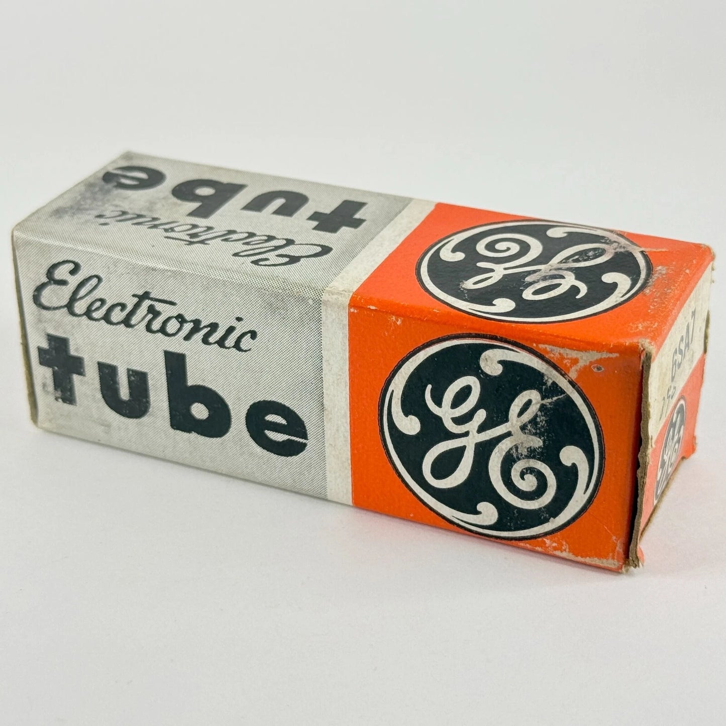 (1) Tested Strong GE 6SA7 Tube with Box Date Code 62-09 Pentagrid Converter Tube